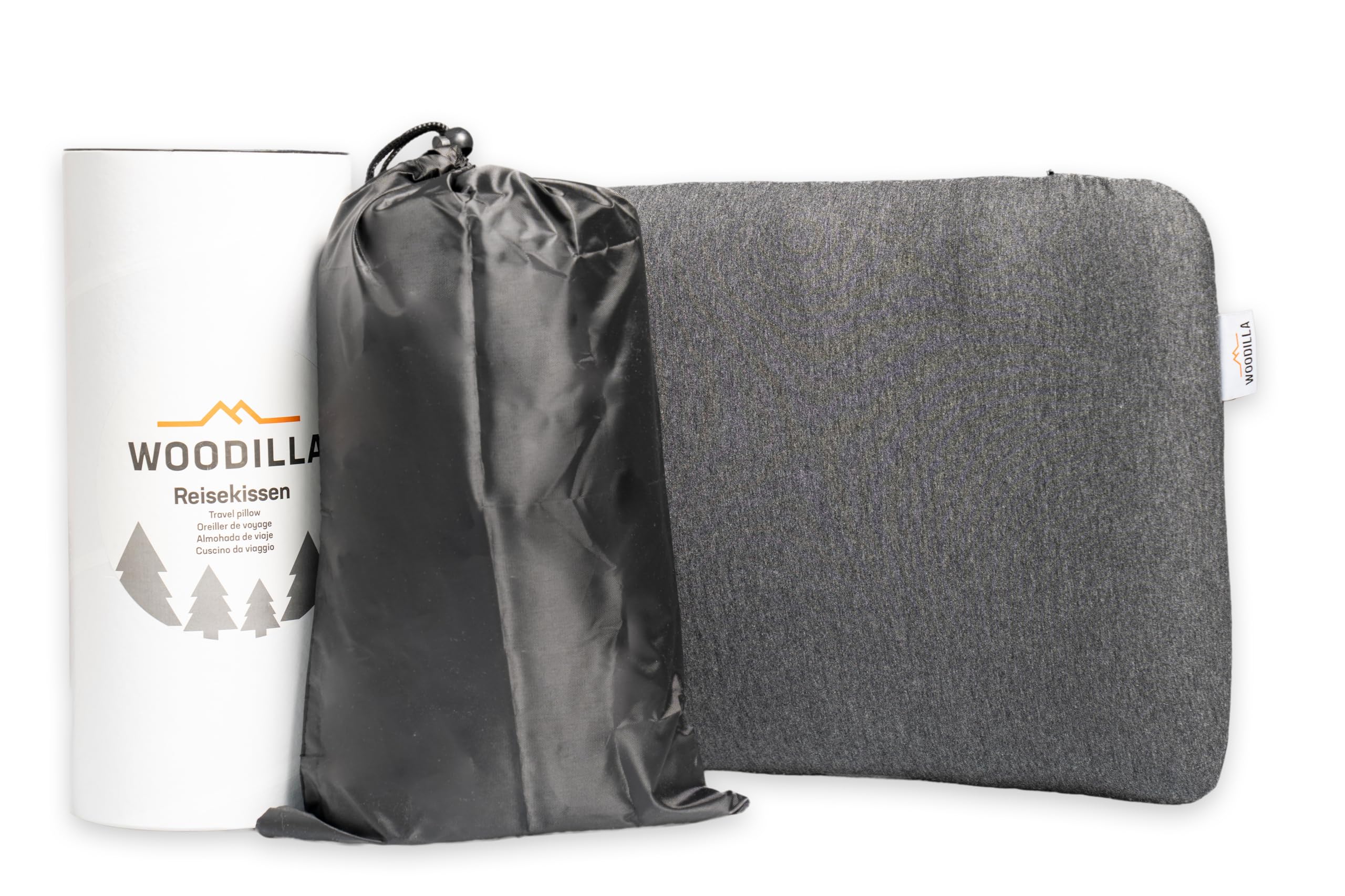 Cuscino da viaggio dimensioni 50x30x10 cm in memory foam con borsa per il trasporto, cuscino da viaggio portatile per aereo, auto o campeggio all'aperto