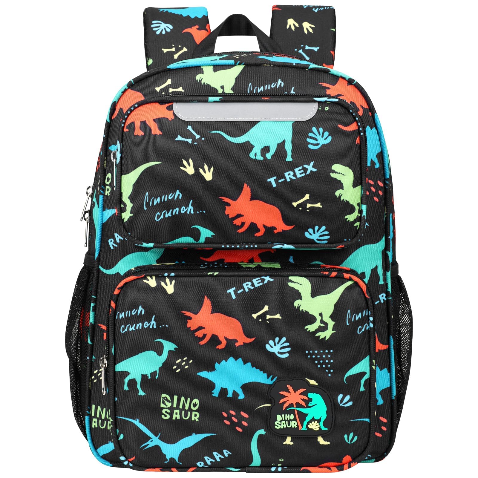 BrainyBeesKids Backpack for Boys 15 Inch Dinosaur Backpack for Kids Ages  to 8, School Bookbag for Preschool Kindergarten Elementary 1st 2nd Grade