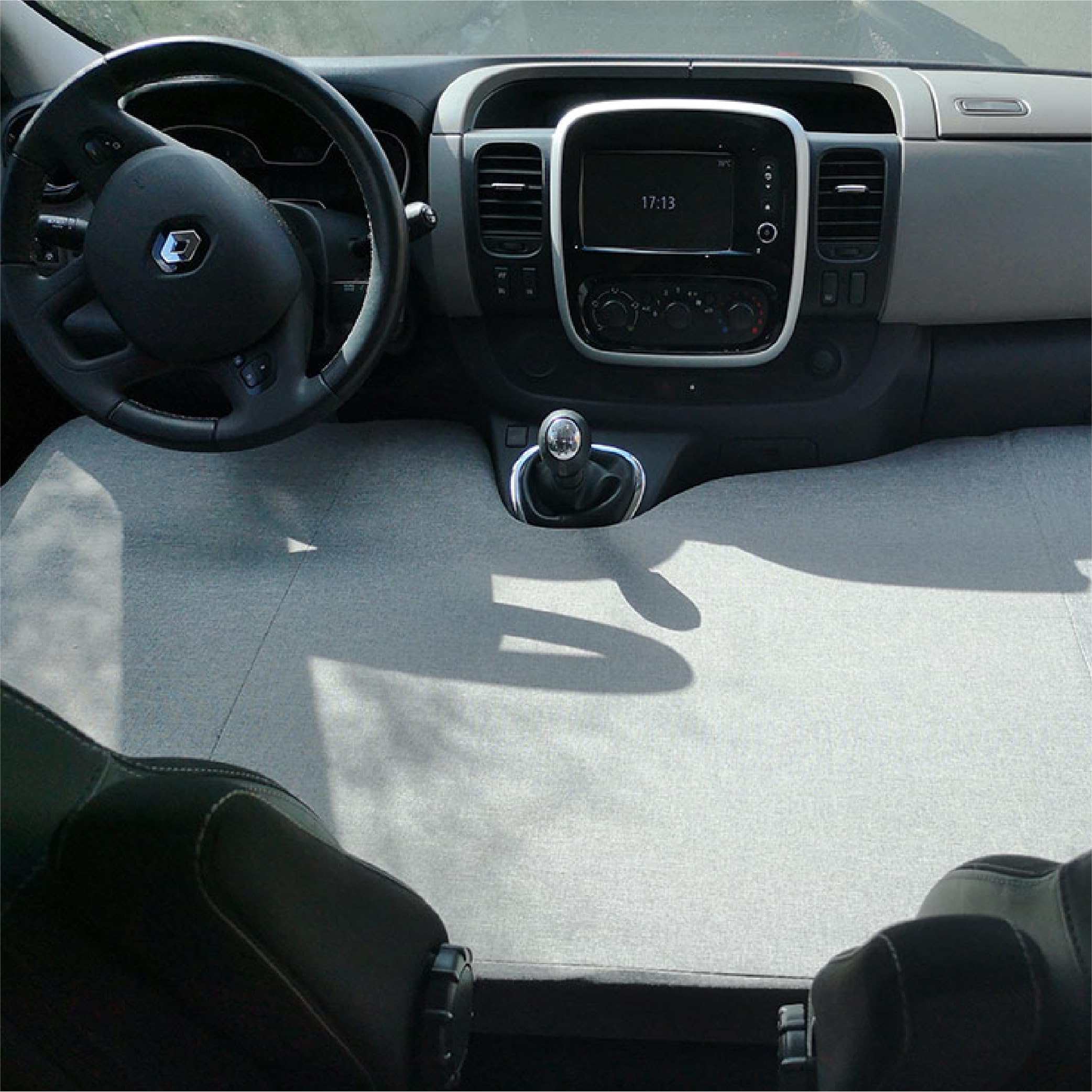 Cama Delantera para Renault Trafic, Opel Vivaro, Nissan Primastar y Fiat Talento (2002-2024), Gris
