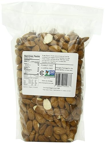 Miniatura 2 de Braga Organic Farms Almendras naturales orgánicas bolsa de 2 lb