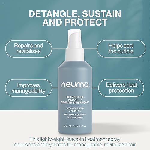 Miniatura 7 de Neuma Neu Moisture Instant Fix - Spray de tratamiento capilar sin enjuague, 6.7 onzas líquidas, desenreda, nutre, protege, kalette, coco y aroma a