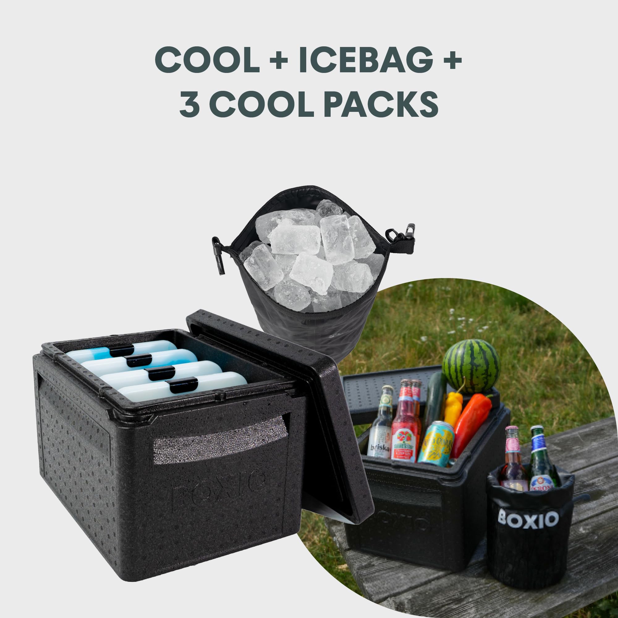 Glacière Passive 24 Litres Pour Activités De Plein Air, Idéale Pour Le Camping Et Les