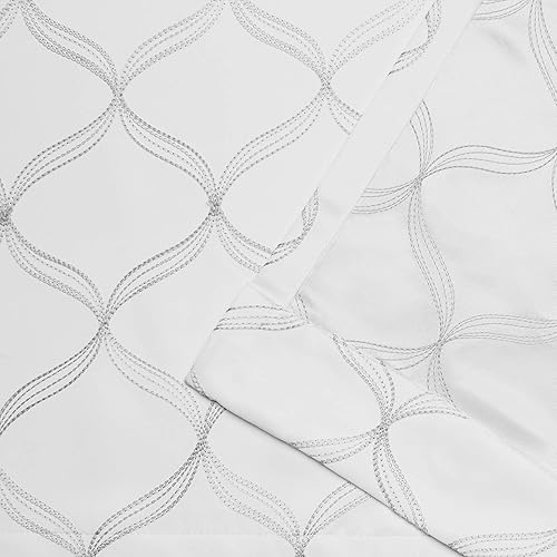 Miniatura 4 de Exclusive Home Cortinas - EH8371-01 2-84G Amelia - Par de paneles de cortinas opacas bordadas con ojales superiores, 52 x 84 pulgadas, invierno