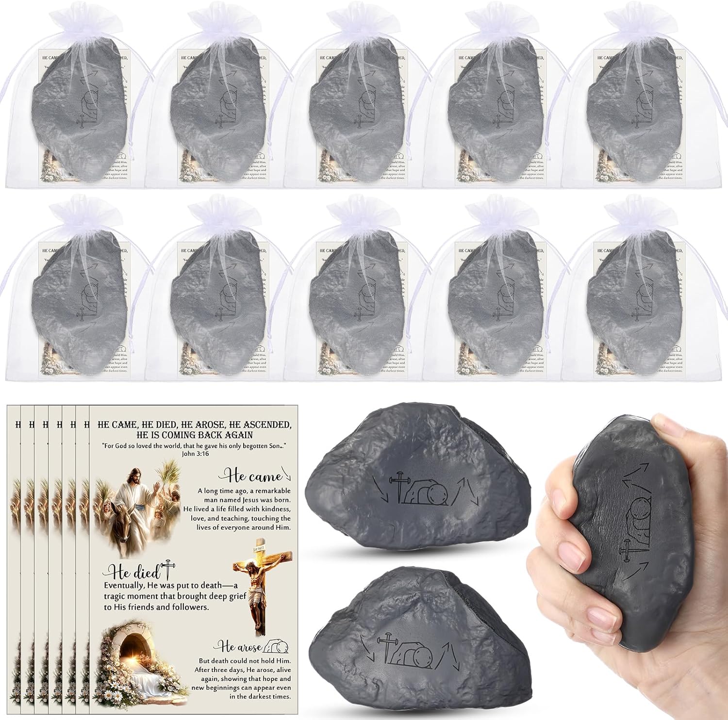 50 Set Inspirational Stress Balls Bulk Motivational Stress Foam Stone Relief Toys You Rock Quotes Squeeze Ball Appreciation Gifts Thank You for Being Awesome Gifts for Employee Coworker