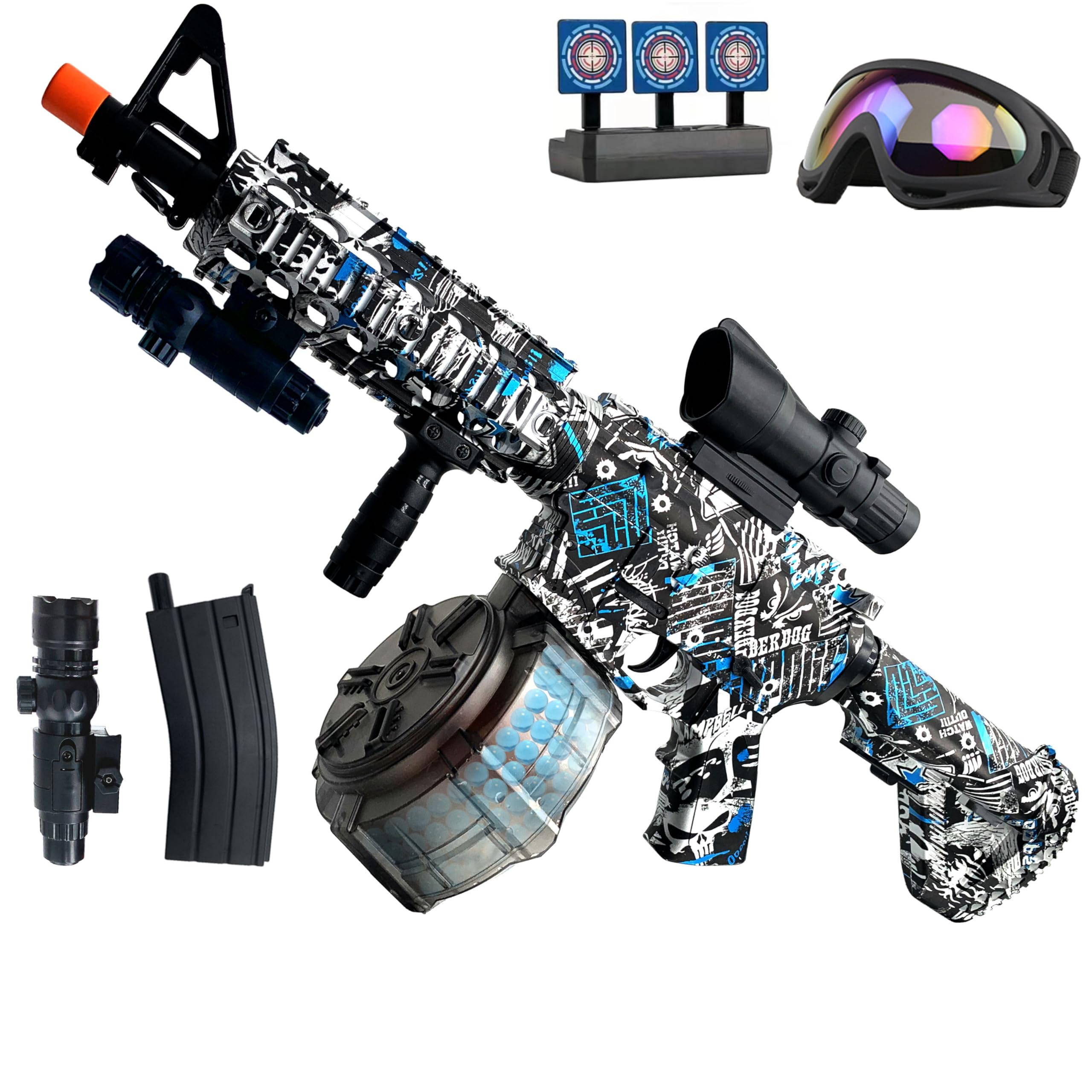 - Large Gel Splat Blaster, Electric Gel Splat Blasters Kit, for Team Game-Optimal Gifts - Ages 14 +