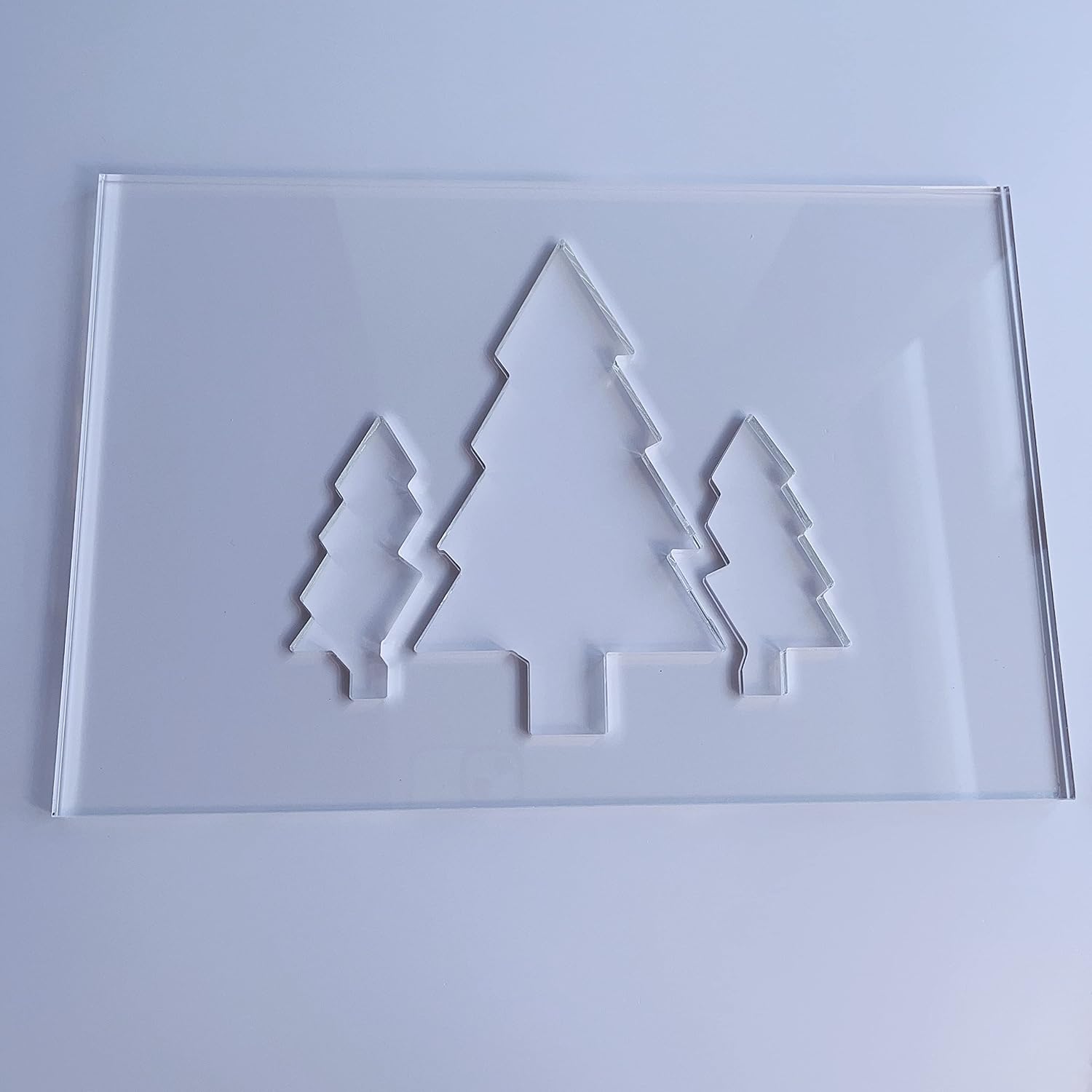 Trees Router Template, Clear Acrylic Template, Woodworking Router
