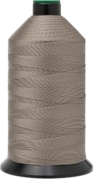 Extra Strong Bonded Nylon Thread #138 Tex135 16 OZ, 3000yds, Versatile Stitching Solution for Leather, Upholstery, Canvas Repair and More Khaki