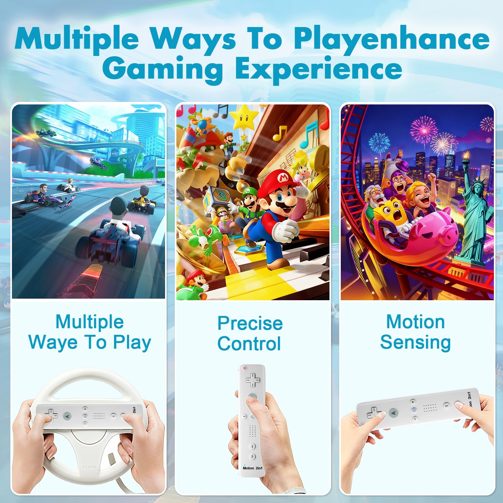 Amazon | 2 パック Wii リモコン モーションプラス ワイヤレス