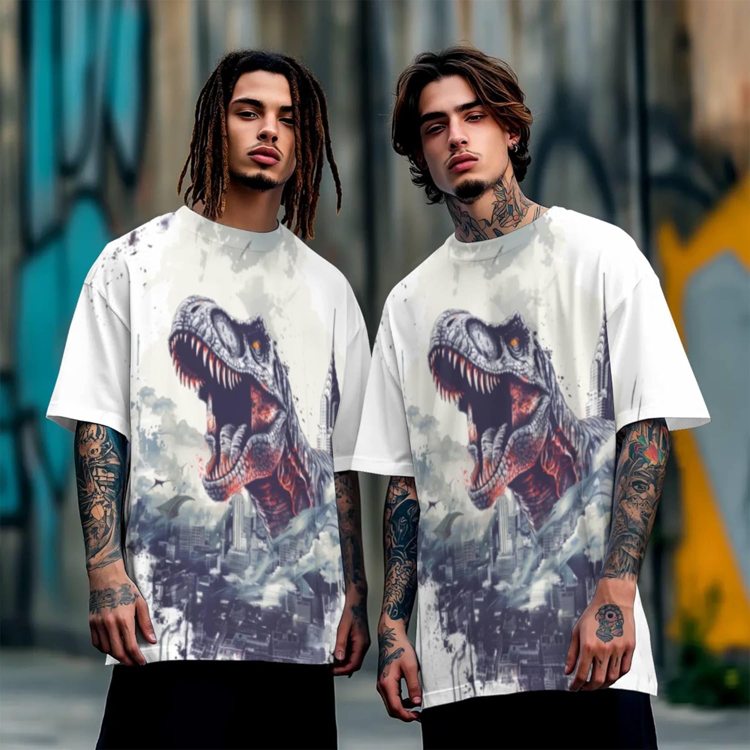 3D Pattern Print T-Shirt Breathable Cool Lightweight Flexible Easy to Match Diverse and Stylish - Image 5