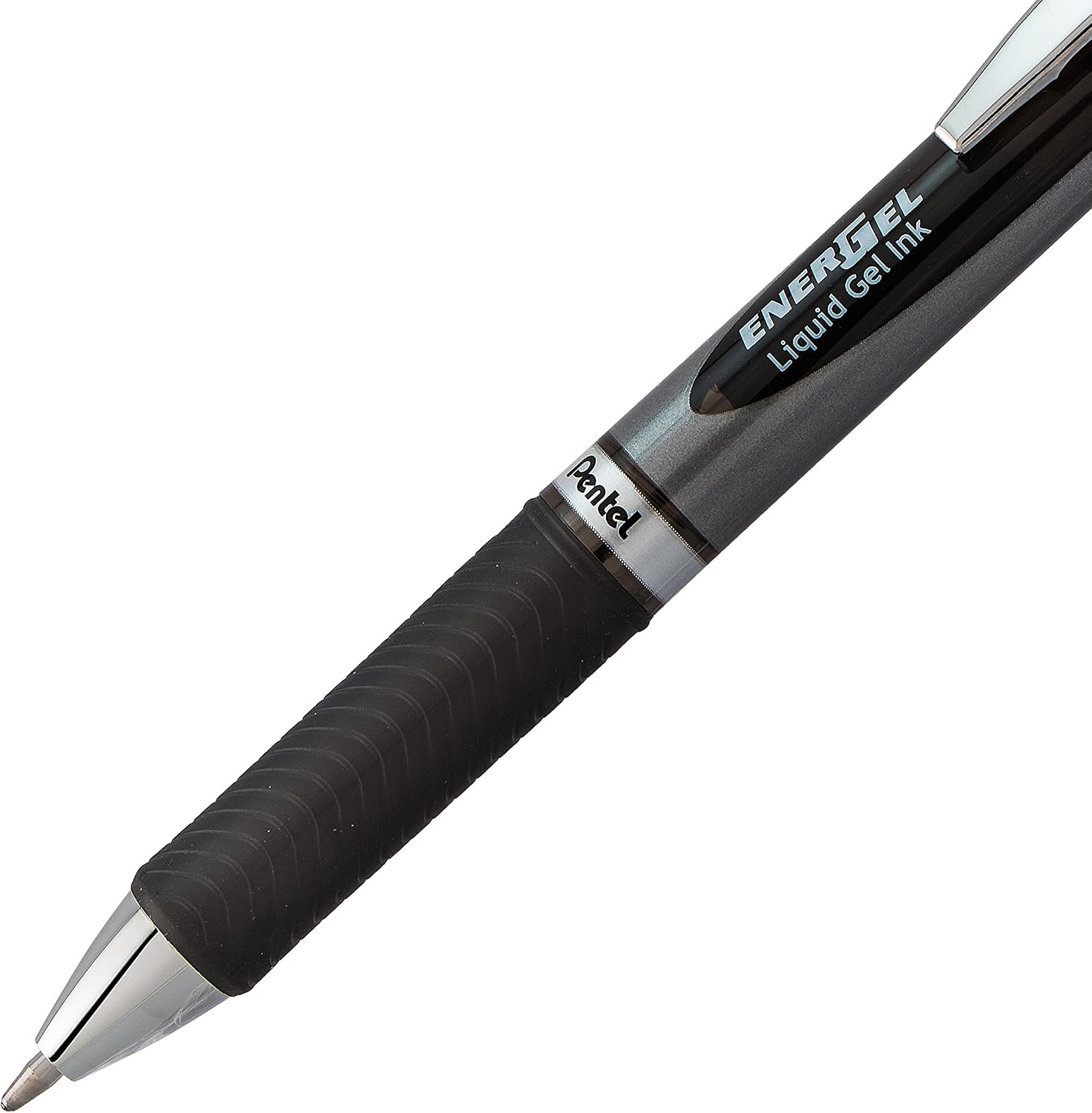 Pentel Energel RTX Retractable Liquid Gel Pen, Bold Line, Metal Tip, Black Ink Pack of 2 (BL80BP2A) image 4