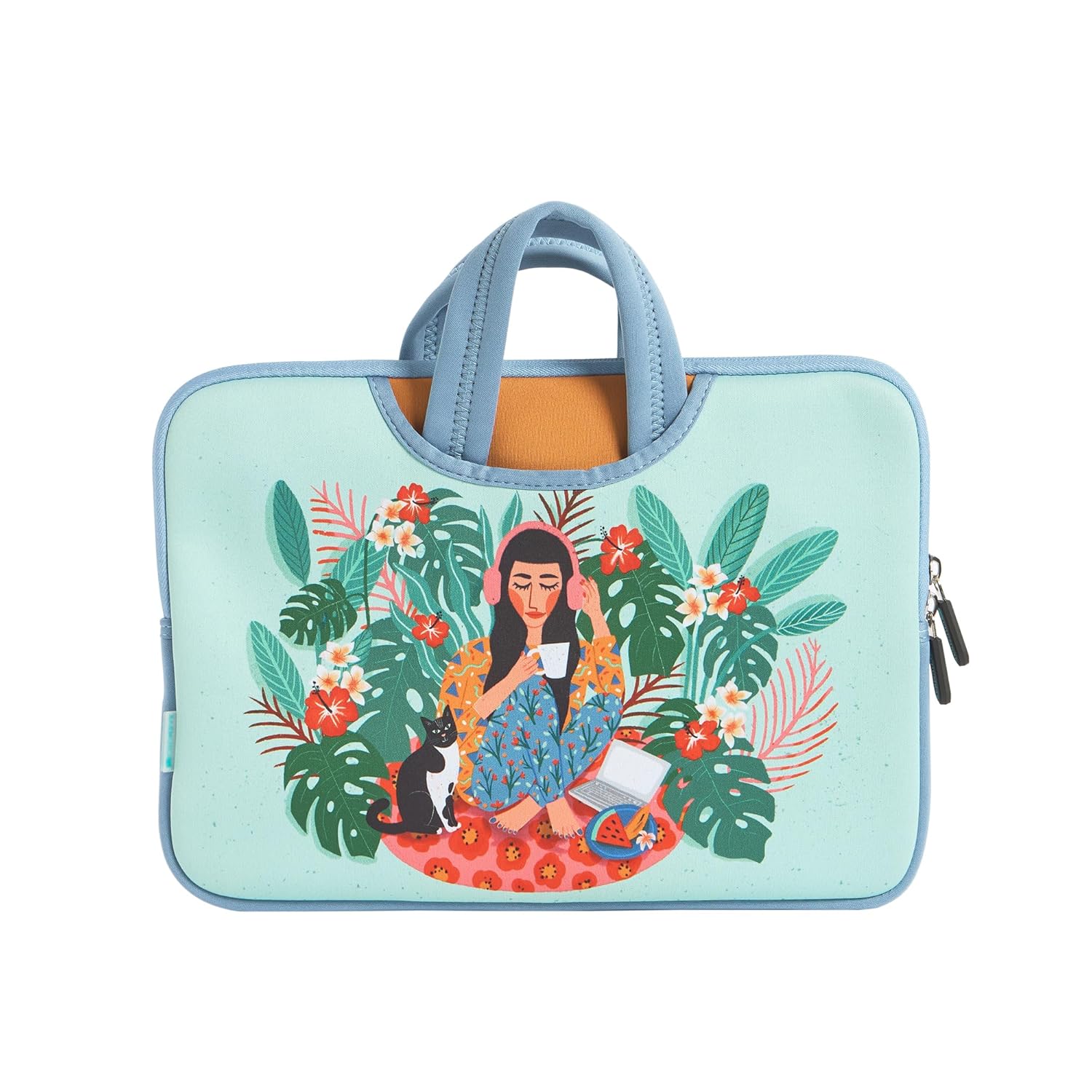 Chumbak Laptop Case for Women | Stylish Laptop Sleeve and Cover Pouch for Ladies | Compatible with HP/Dell/MacBook Air Chumbak Laptop Case for Women | Stylish Laptop Sleeve and Cover Pouch for Ladies | Compatible with HP/Dell/MacBook Air