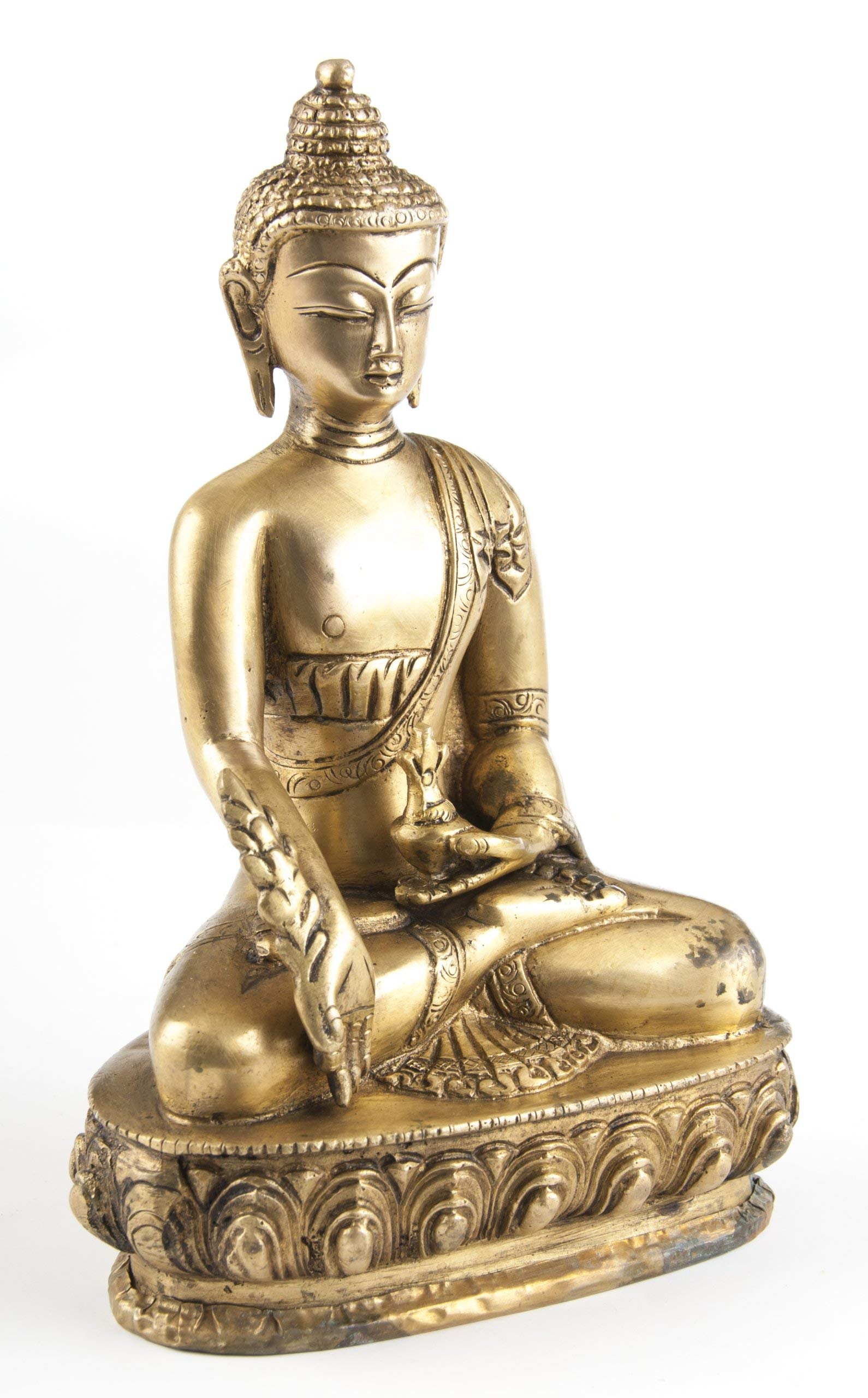 Berk FI-008 Statuen - Medizin-Buddha, Messing, Circa 20 cm