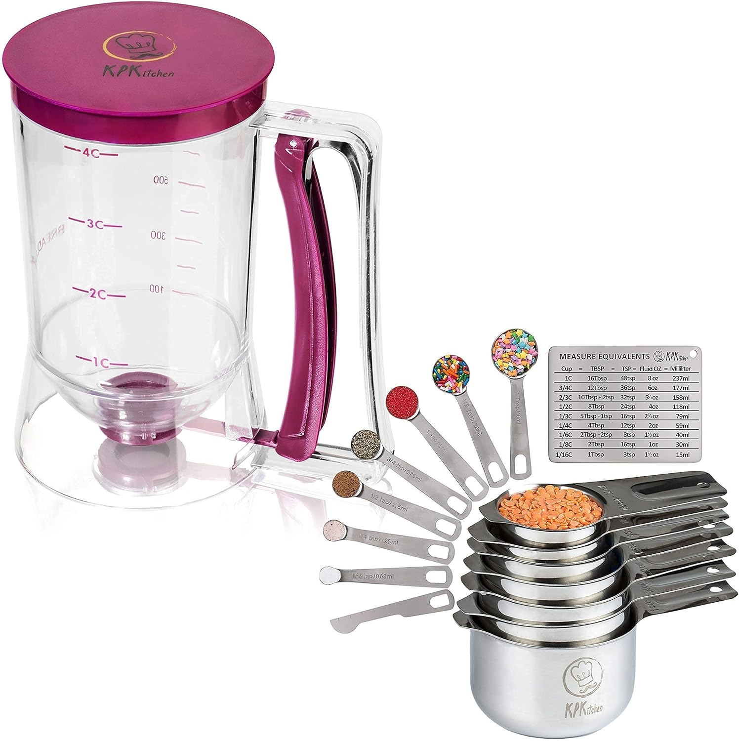 KPKitchen Pancake & Cupcake Batter Dispenser and Stainless