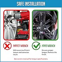 Vista 5 de Wheel Accessories Parts 1 llave adaptadora de tuercas de punta de 4.60" (116.8 mm) de largo, 6 tuercas estriadas con acabado de zinc brillante.