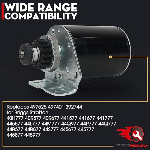 Miniatura 6 de El motor de arranque sustituye a 497525 497401 392744 para Briggs Stratton 40H777 40R577 40R677 441577 441677 441777 445577 44L777 44M777 44Q97 7