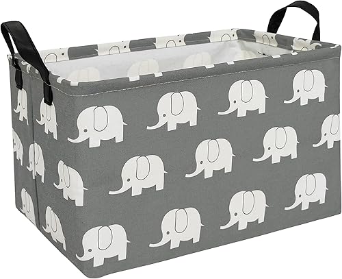 Contenedor rectangular de almacenamiento, organizador de juguetes, plegable, impermeable, con revestimiento para cuarto de bebé, para sala de estar,