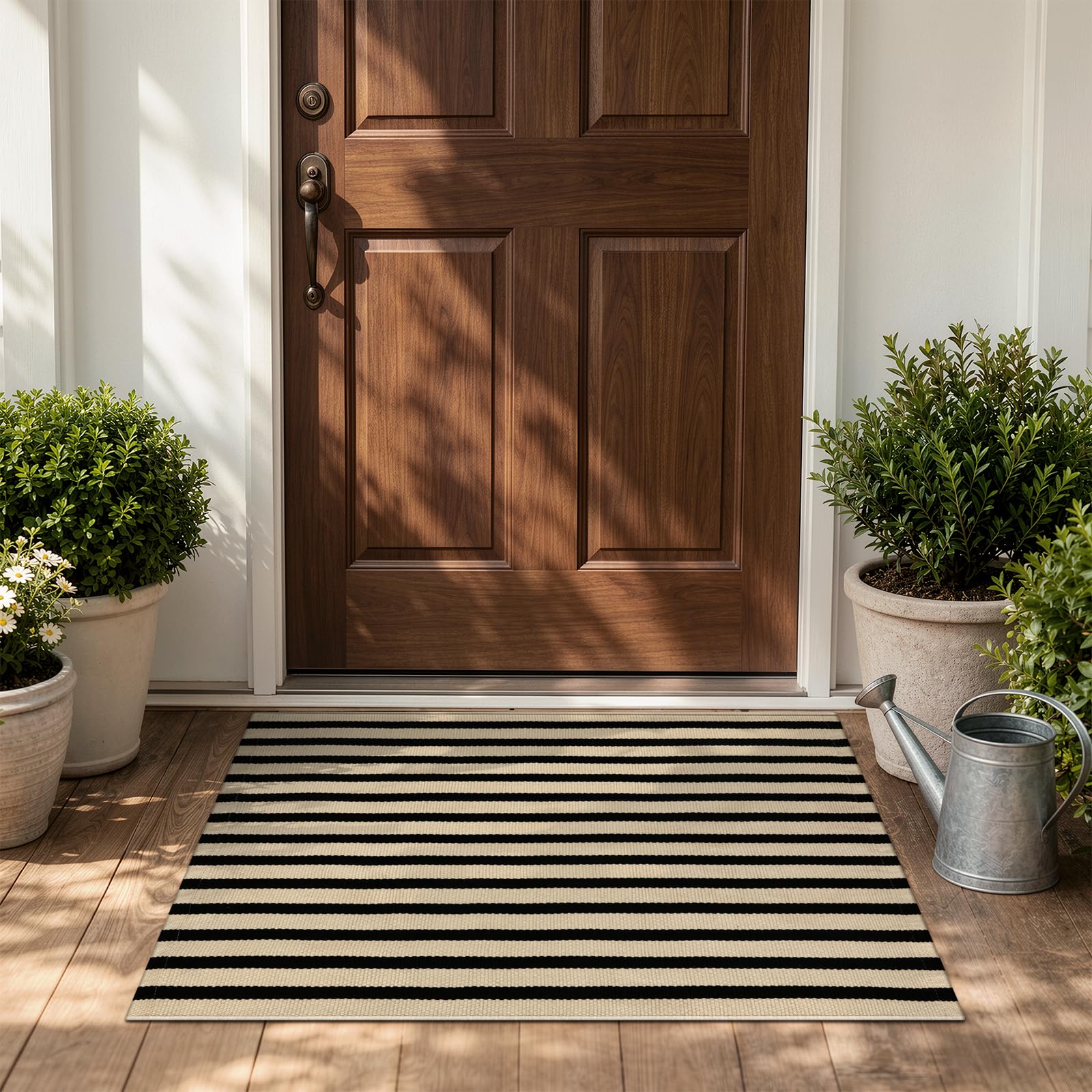 Felpudo Generic de 61 x 89 cm para Puerta Principal, de algodón Tejido a