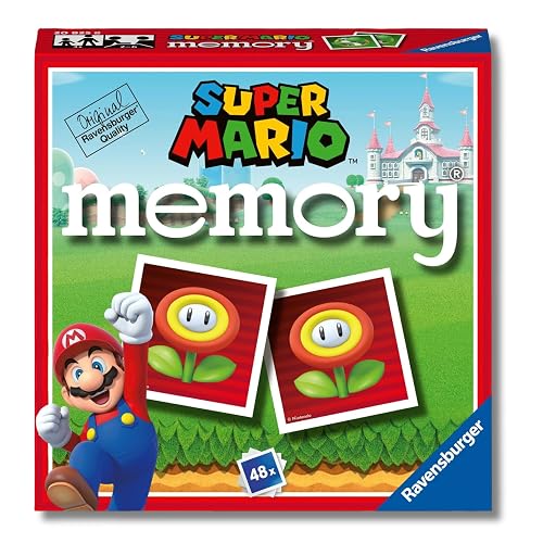 Ravensburger - Memory Super Mario, Juego Niños 3 Años, 48 Cartas