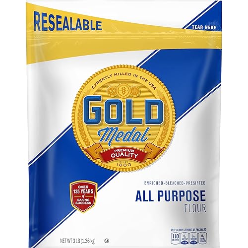 Gold Medal Harina para todo uso, bolsa resellable de 3 libras