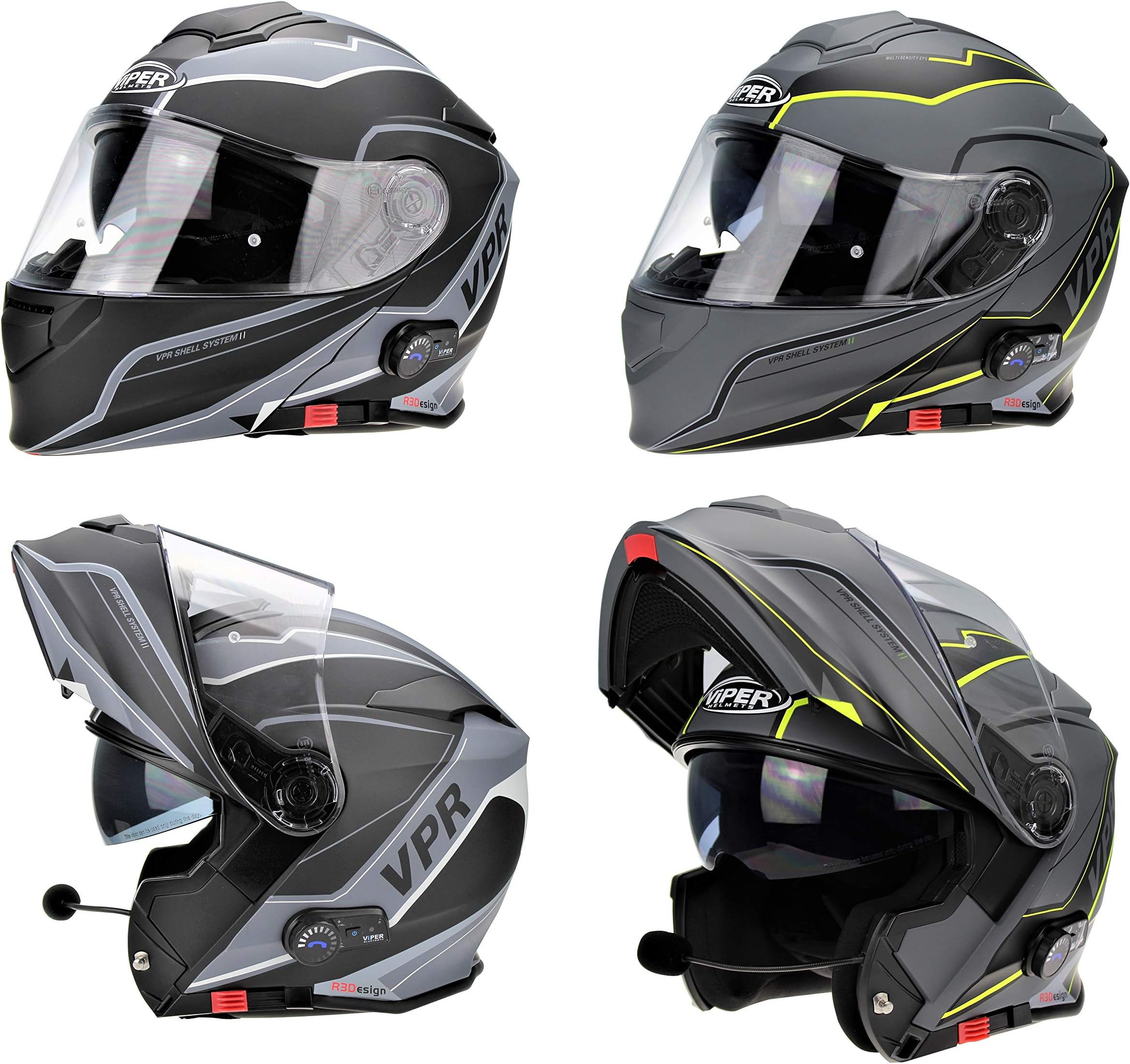 MOTORBIKE RSV171 BLINC BLUETOOTH FLIP UP FRONT HELMET Motorcycle Moped Scooter Men Women Crash Sports Racing Touring ECE ACU Approved Full Face Modular Helmet