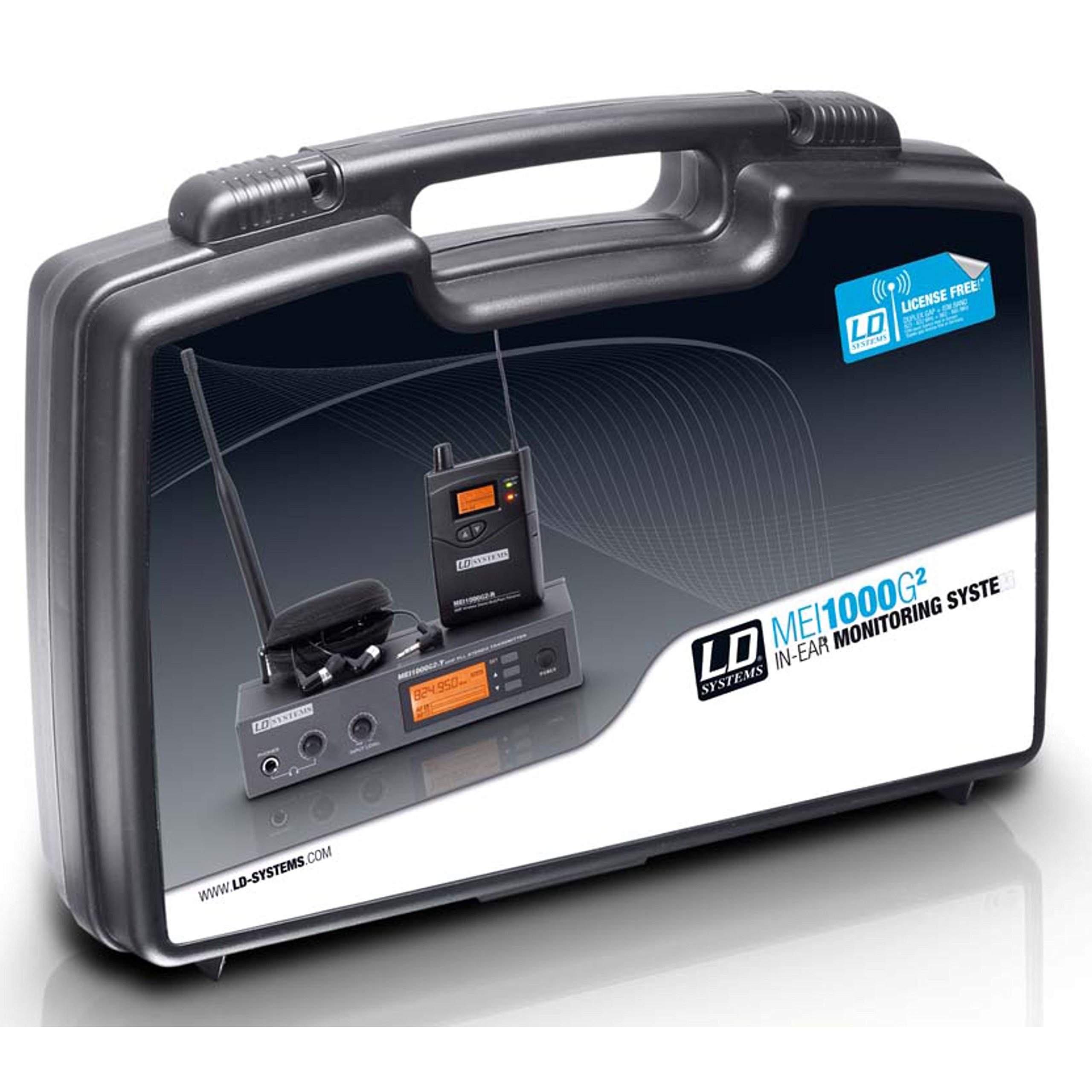 LD Systems MEI 1000 G2 Bundle - In-Ear Monitoring System drahtlos mit 2 x Belt Pack und 2 x In-Ear-Kopfhörer