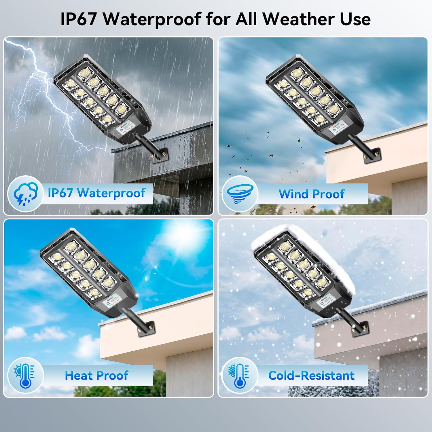 Adewalk Solar Lights Outdoor, IP67 Waterproof Solar Street Lights Outdoor, 7000K Solar Outdoor Lights with Remote, Dusk to Dawn Motion Sensor Security Flood Light for Garage Parking Lot 8 81M7kZSodeL. AC SL1500