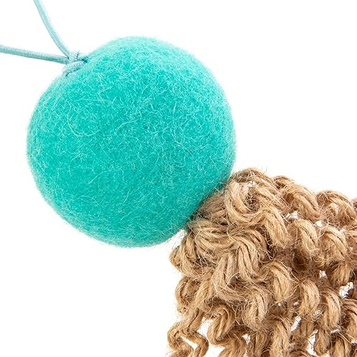 Vista 28 de Petlinks Tippy Teaser - Juguete que se endereza solo con pluma sacudidora para gatos, color azul/naranja, tamaño único