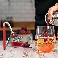 Vista 5 de iSi 272201 Rapid Infusion Set for iSi Gourmet Whippers, Polished Stainless/Red