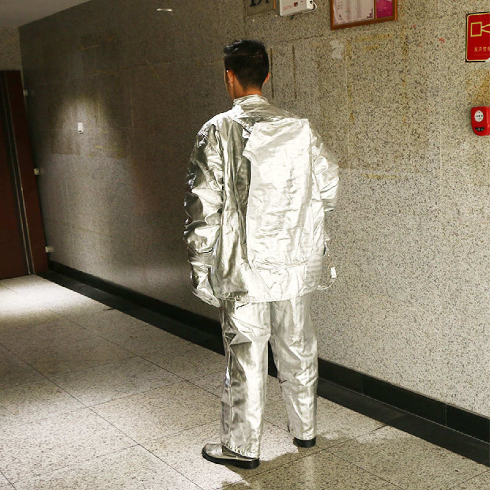 Traje Protección Contra Incendios Traje Retardador Llamas Ropa Soldadura Fábrica Vidrio, Planta Química, Barco,170-175cm