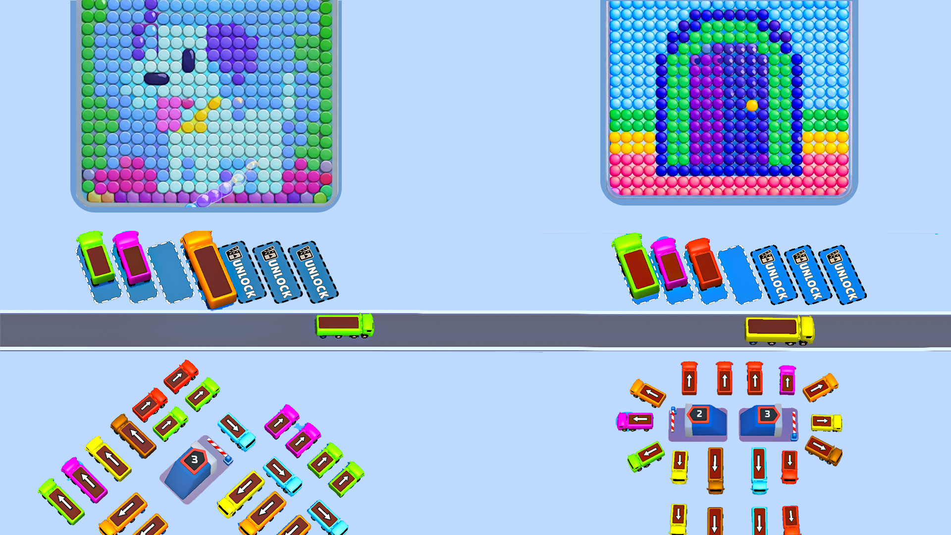 Color Bus Sorting Game Bubble Bus Master Parking Jam Puzzle: Bus Escape Traffic Jam Sort ...