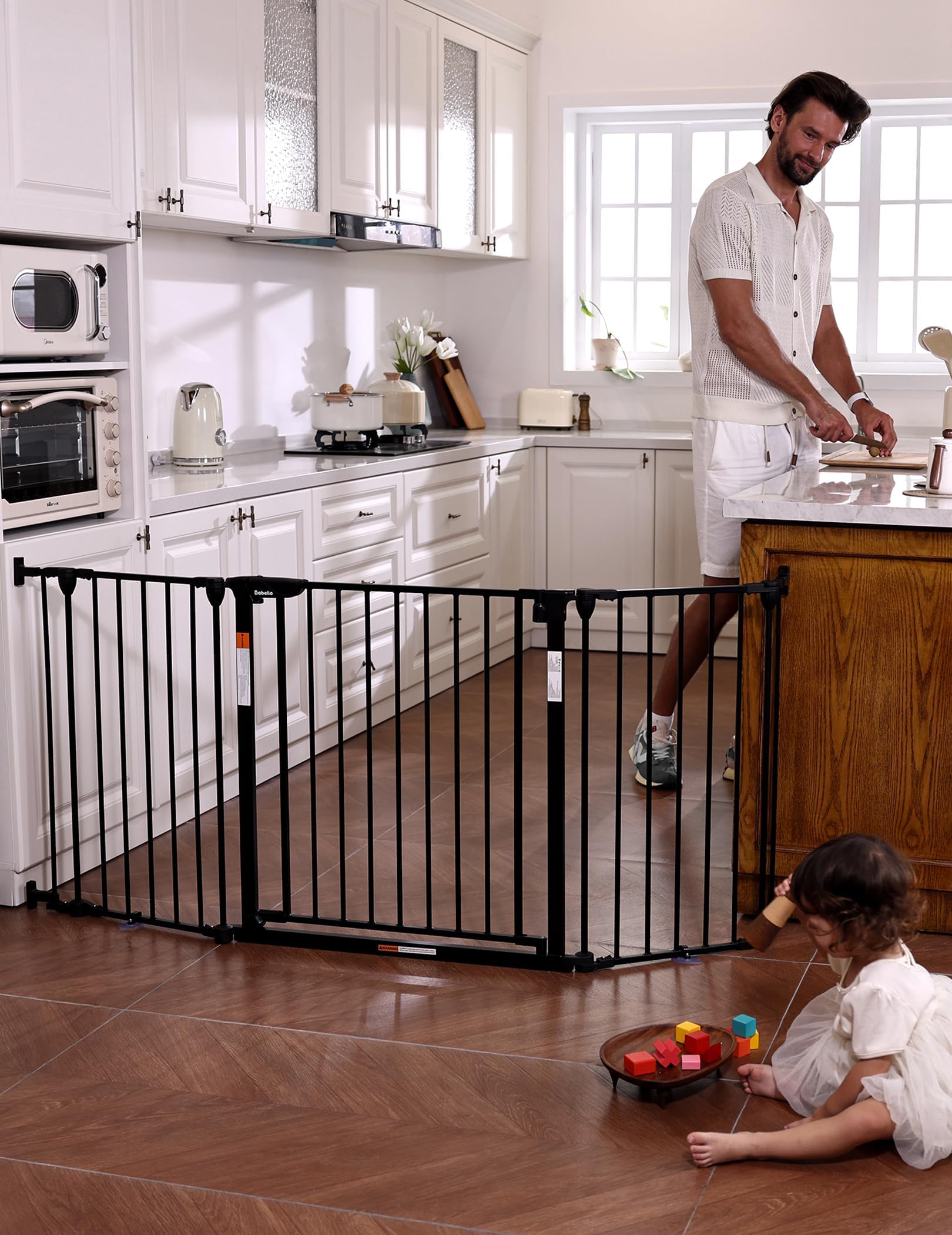 Babelio Extra Wide 3-Panel Baby Gate