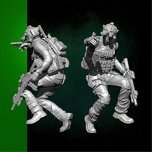 Miniatura 4 de Splindg 124 2.953in Afgano Estados Unidos Comando Resina Soldado Modelo Kit Sin Pintar Autoensamblaje44391L