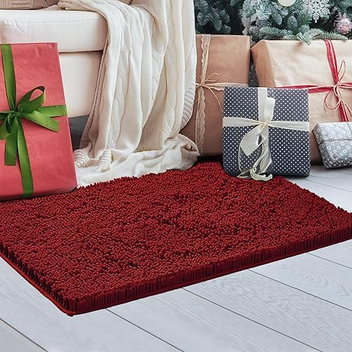 Deconovo Alfombra de baño de 44 x 24 pulgadas, antideslizante, ultra absorbente, lavable a máquina, alfombra de microfibra para suelo de baño, hotel