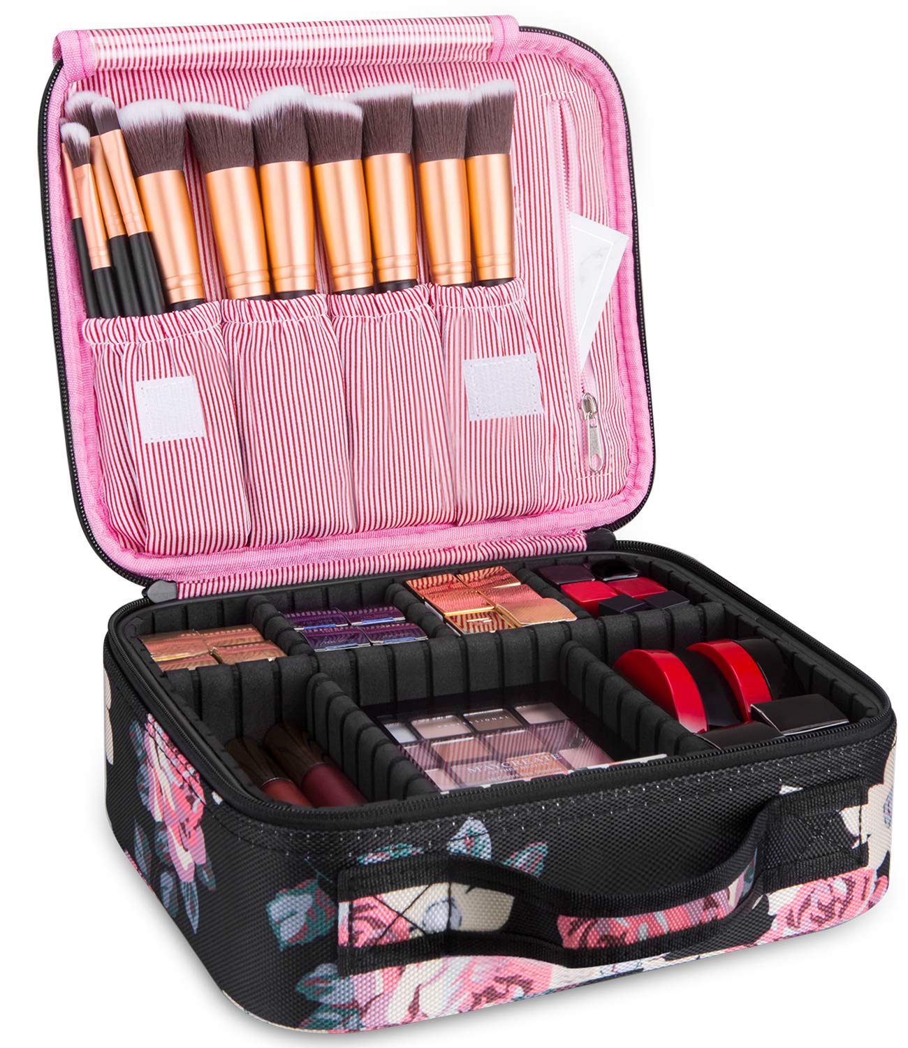 Kootek Travel Makeup Bag Portable Cosmetic Organizer Train