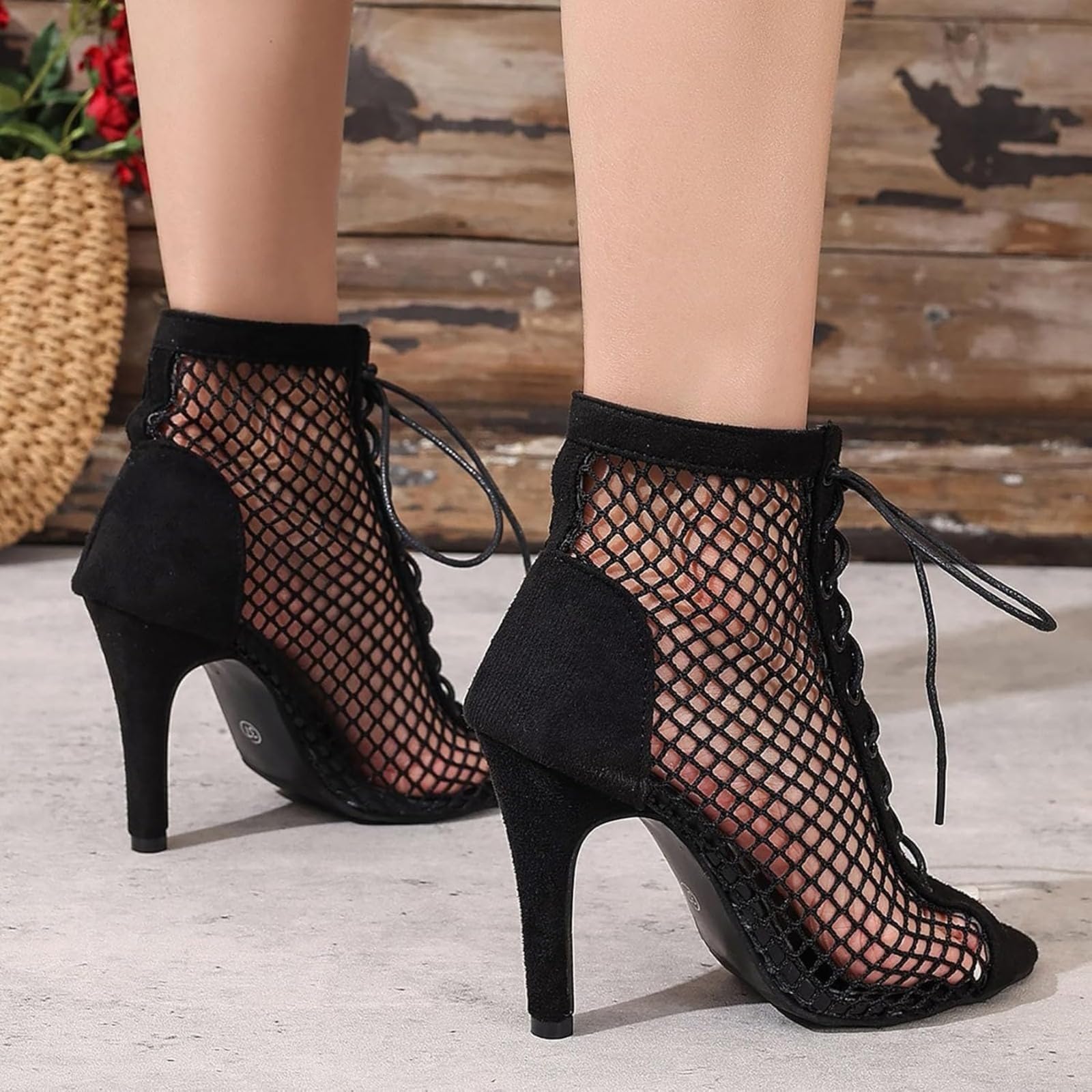 Decolleté da donna, 10 cm, con tacco a blocco, sottile, elegante, per feste, serate, damigella d'onore