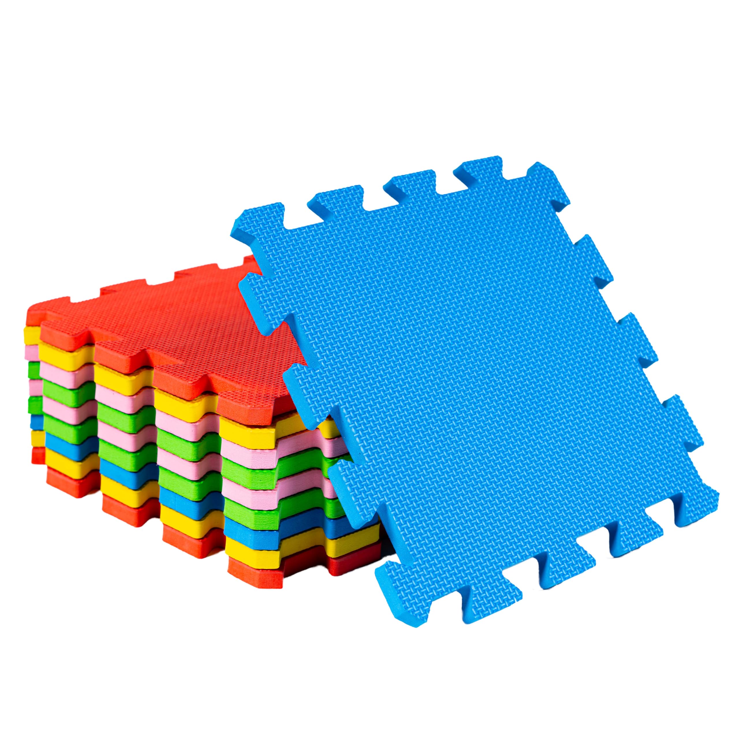 BPIL Baby Play Mat – 30x30cm EVA Foam Mats for Kids – Pack of 20 Multicolour Soft & Non Slip Interlocking Floor Mats | Safe & Comfortable | 12mm Thick Play Flooring — image 1