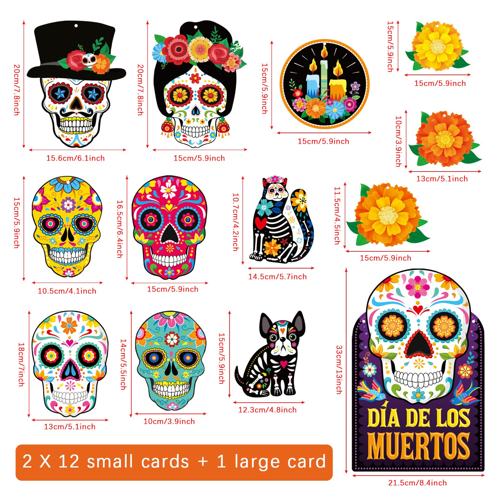 Snapklik.com : Dia De Los Muertos Decor Day Of The Dead Decorations Dia ...