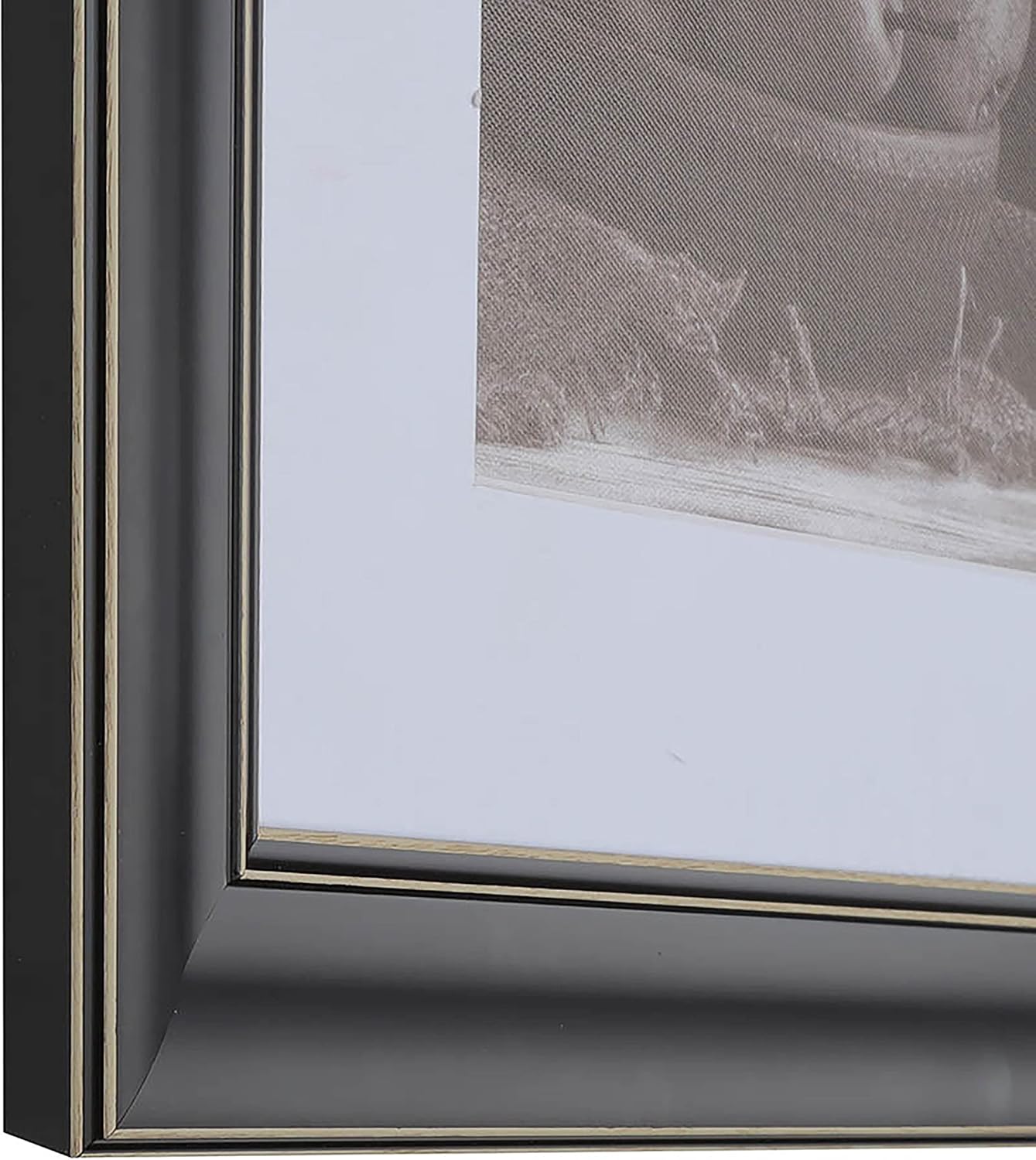 Picture Frames 30x40 Frames 1-3/4" 30x40 Poster Frame,30 x 40 Black Gold Picture Frame for Wall Mounting, Large Frame Ornate 40x 30 Canvas Oil Painting Frames Gothic Vintage Antique Luxury 4048 .Baroque Wood Alternative-Polystyrene for Photo,Diploma,Puzzle,TV