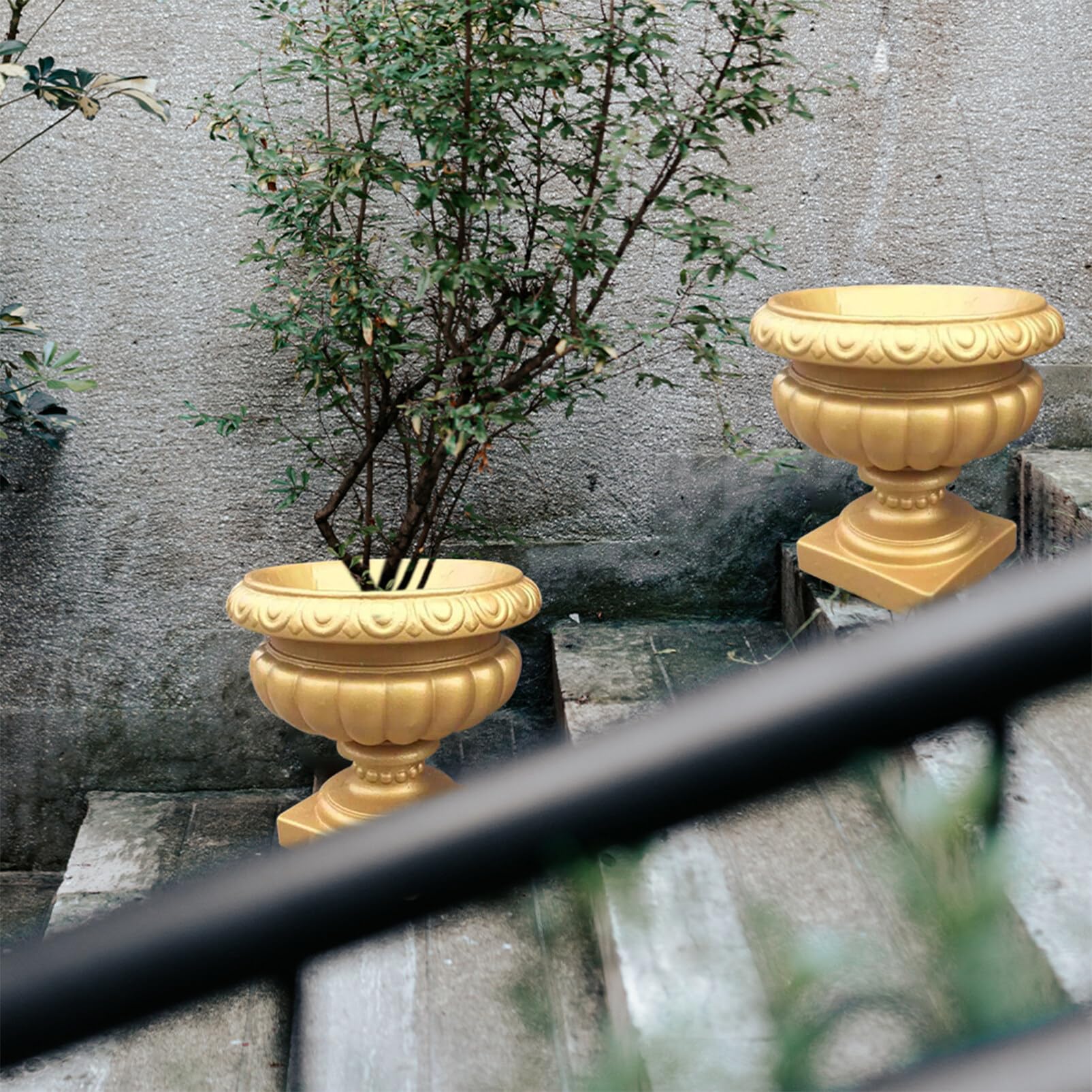Yardwe Molde Lavable Estilo Maceta Diseño Europeo para de Romana de Columna Plástico Reutilizable Decorativas y para Manualidades DIY y Jardineras