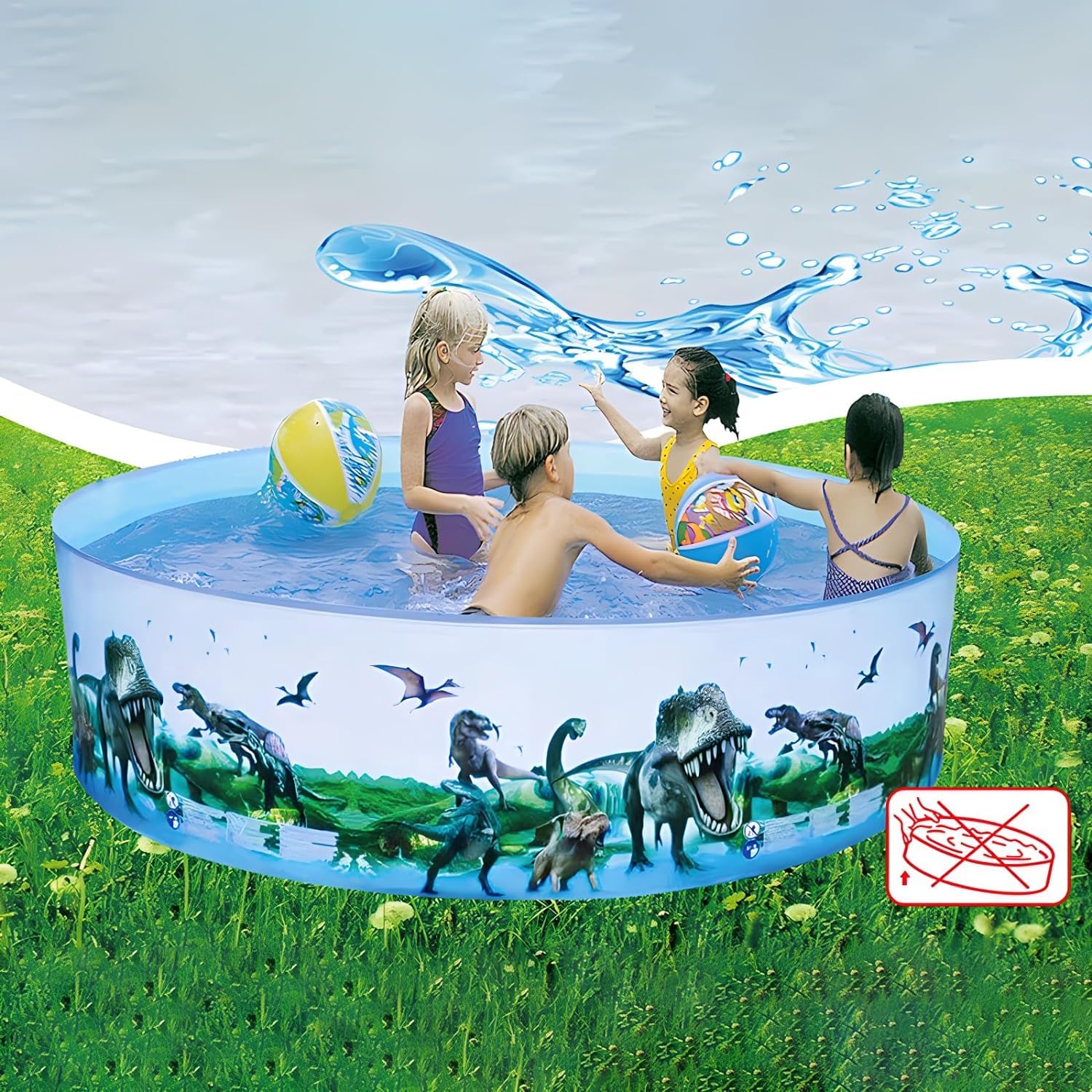 Foldable Pool For Dogs Nuwani 60 Inch Portable Kiddie Pool For