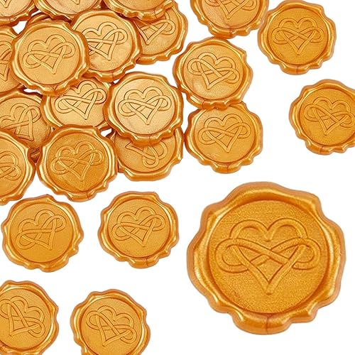 CRASPIRE Calcomanías adhesivas para sellar cera, 25 unidades, sellos de cera autoadhesivos, calcomanías decorativas para sobres, para decoración de