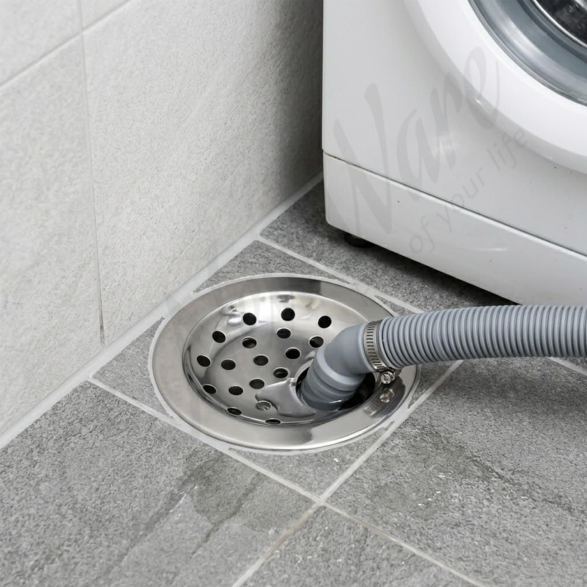 New Ware Round 4 Inch Stainless Steel Floor Drain Jali with Hole, Bathroom Floor Trap Cover, Chrome Finish Rust Resistant Water Drain Grating for Bathroom, Kitchen & Balcony Pack of 2 — Amazon image 6