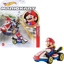 Hot Wheels Mario Kart Veículo de Brinquedo Coleção de Personagens Surpresa para crianças a partir de 3 anos