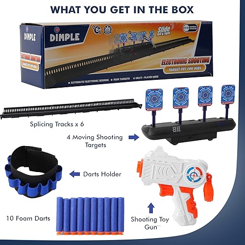 Miniatura 4 de Dimple Objetivo de disparo electrónico para niños, juego de práctica digital en movimiento para niños y niñas, juego de juguetes de élite para niños