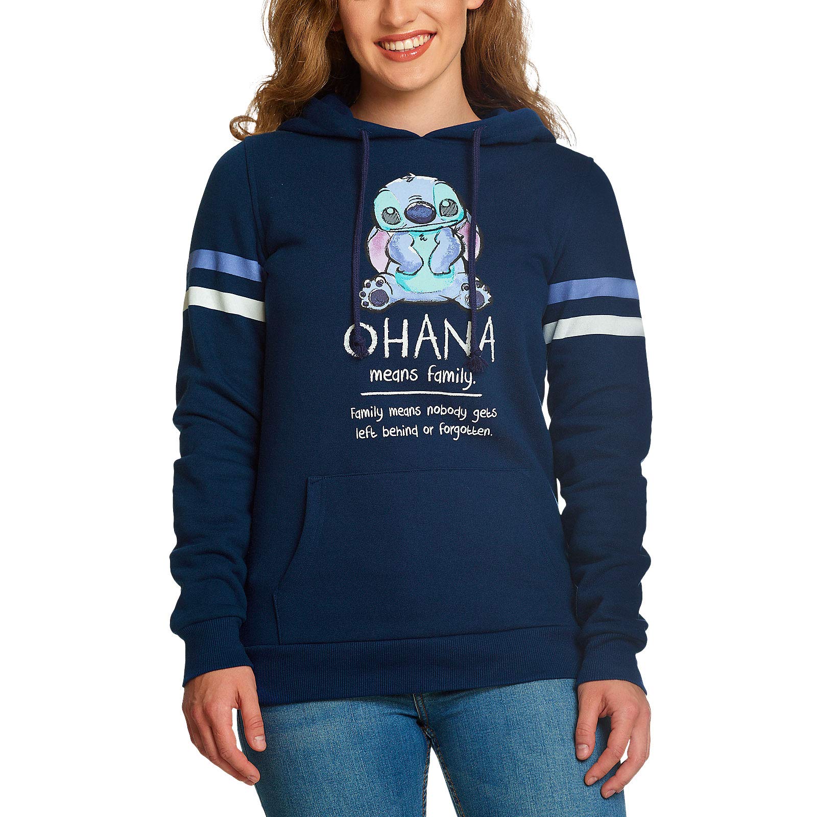 Stitch Disney Womens Hoodie Ohana Means 