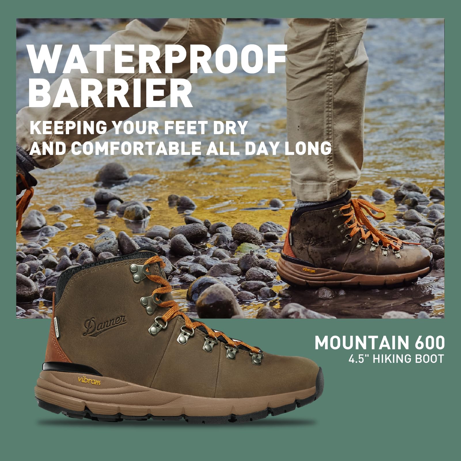 Danner Botas de senderismo para hombre.