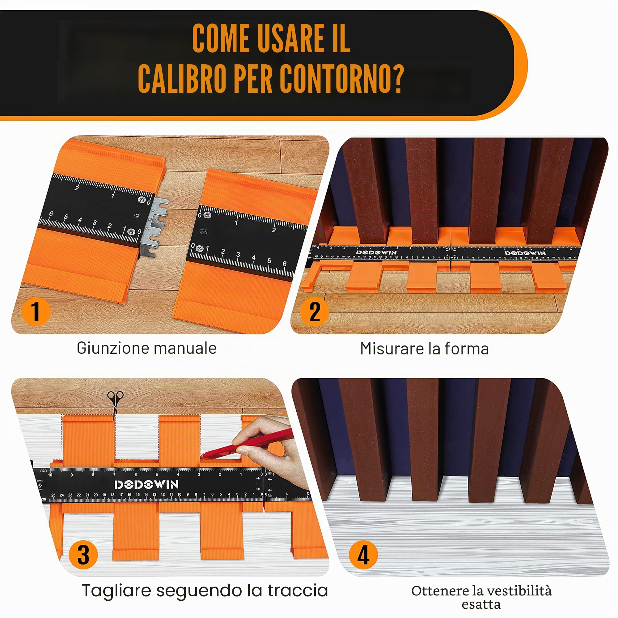 DODOWIN Collegabile Replicatore di Contorno 50cm, Regalo Festa del Papà Originali, Calendario Avvento 2025 Homme, Fai Da Te Attrezzi Falegnameria, Sagomatore, Regali di Natale Uomo Papà Compleanno