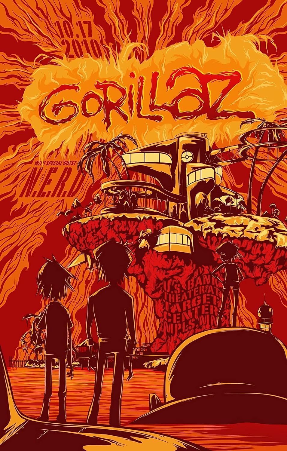 Generic Gorillaz Music Hip Hop Band Poster Wall Art Picture A4