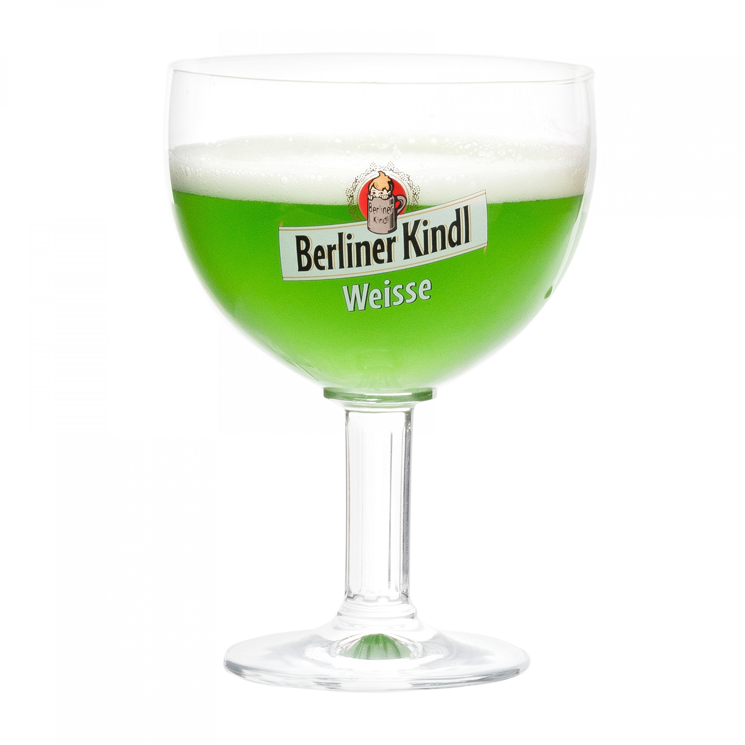 RITZENHOFF 6er Set Berliner Kindl Weisse Gläser 300 ml | Bierglas Pokal mit Eichstrich bei 0,3L | edle Biertulpe auf hohem Fuß