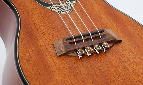 Miniatura 14 de Juego de cuentas de puente para guitarra española clásica o flamenca, cuentas de puente de color blanco hueso de perla.